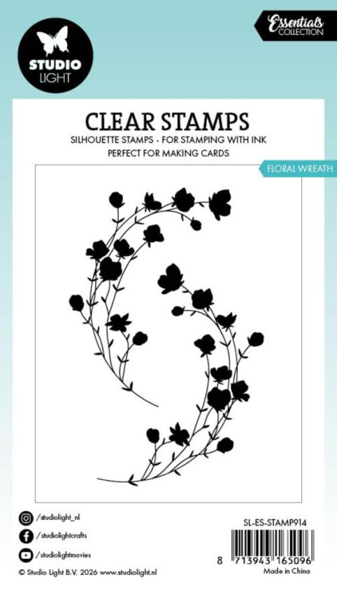 Studio Light - Stempelset "Floral Wreath" Clear Stamps