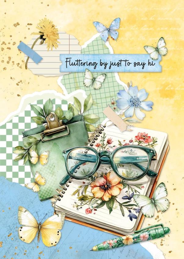 Studio Light  "Spring Wings" Cardmaking Pad A4