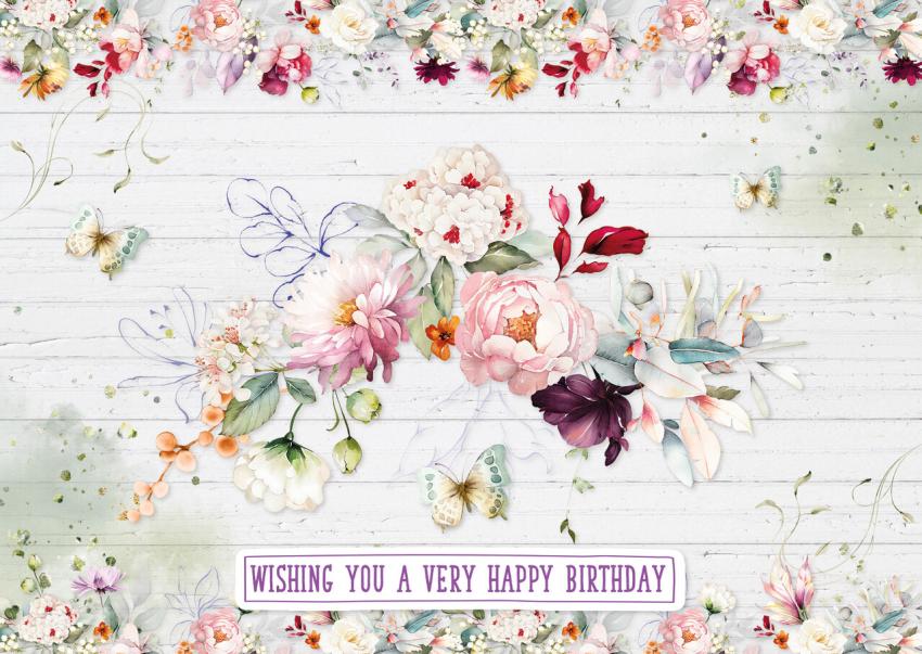 Studio Light  "Blooming Flowers" Cardmaking Pad A4