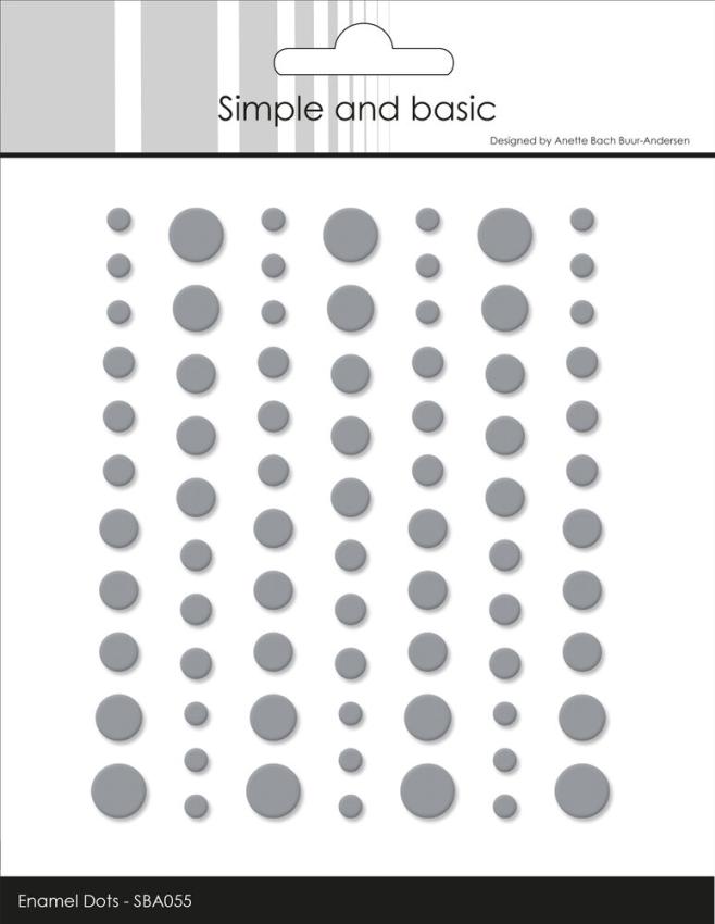 Simple and Basic - Adhesive Enamel Dots "Concrete"