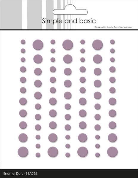 Simple and Basic - Adhesive Enamel Dots "Heather"