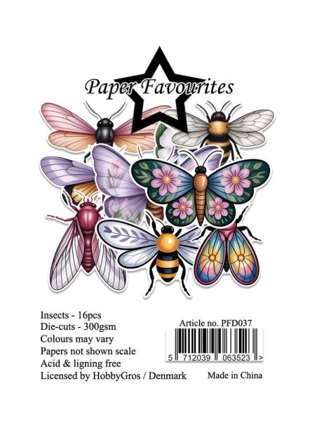 Paper Favourites - Stanzteile "Insects" Die Cuts 