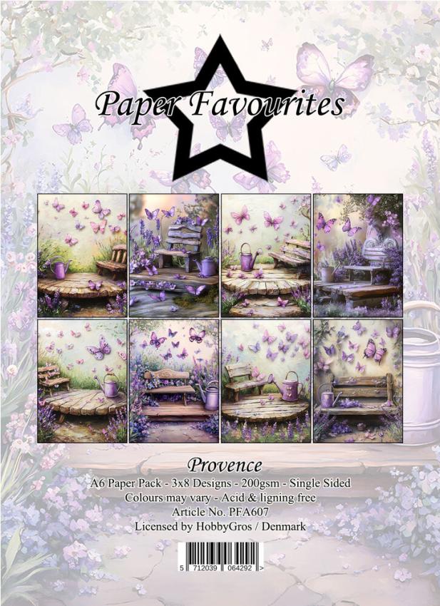 Paper Favourites - Designpapier "Provence" Paper Pack A6 - 24 Bogen