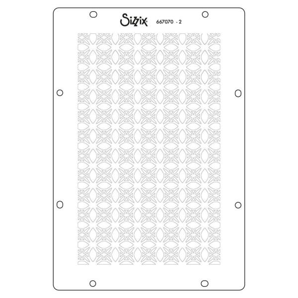 Sizzix - Schablone "Buildables Backgrounds #1" Stencil Design by Vicki Boutin