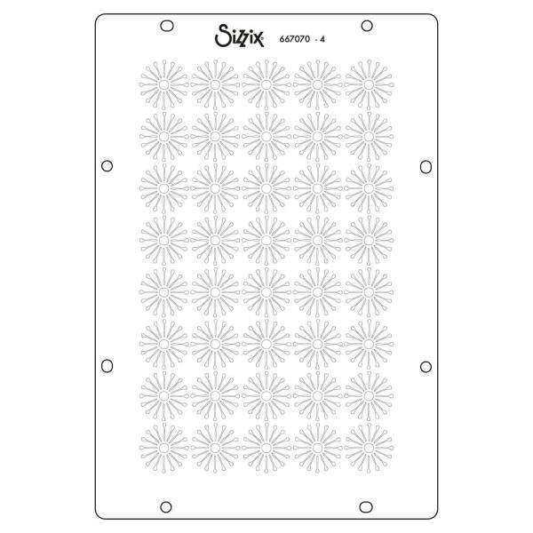 Sizzix - Schablone "Buildables Backgrounds #1" Stencil Design by Vicki Boutin