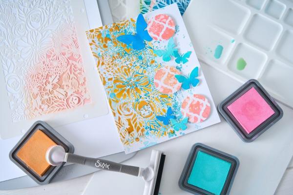 Sizzix - Schablone "Buildables Botanicals #1" Stencil Design by Vicki Boutin