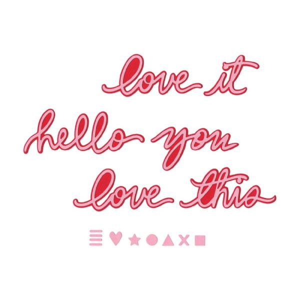 Sizzix - Stanzschablone "Vicki Script #1" Thinlits Craft Dies by Vicki Boutin