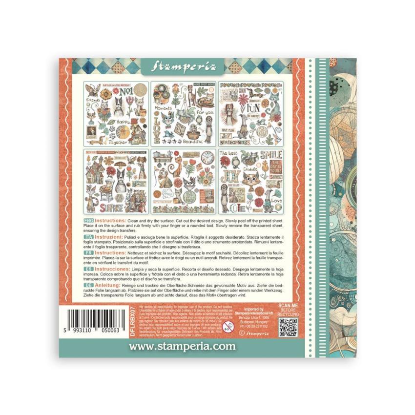 Stamperia - Transfer Aufkleber "Furry Friends" Rub-On Kit