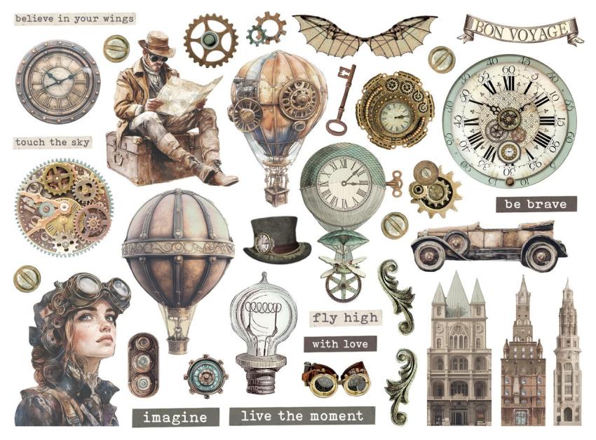 Stamperia - Stanzteile "Voyages Fantastiques" Die Cuts