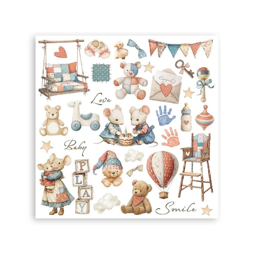 Stamperia - Transfer Aufkleber "Assortment" Rub-On Kit