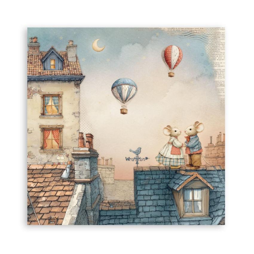 Stamperia - Designpapier "Family" Maxi Paper Pack 12x12 Inch - 22 Bogen