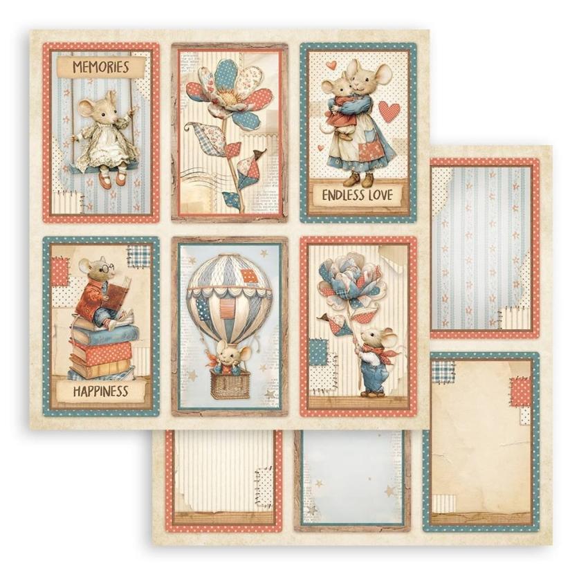 Stamperia - Designpapier "6 Cards" Paper Sheets 12x12 Inch - 10 Bogen