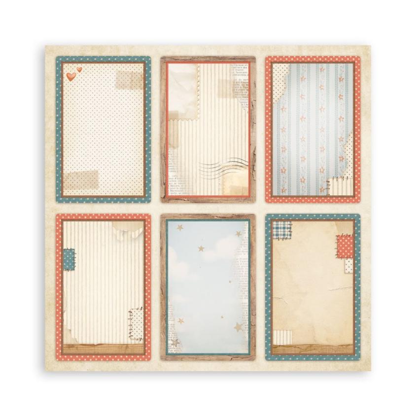 Stamperia - Designpapier "Family" Maxi Paper Pack 8x8 Inch - 22 Bogen