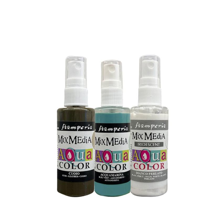 Stamperia - Aquarellfarbe "Family" Aquacolor Paint Kit 3x60ml