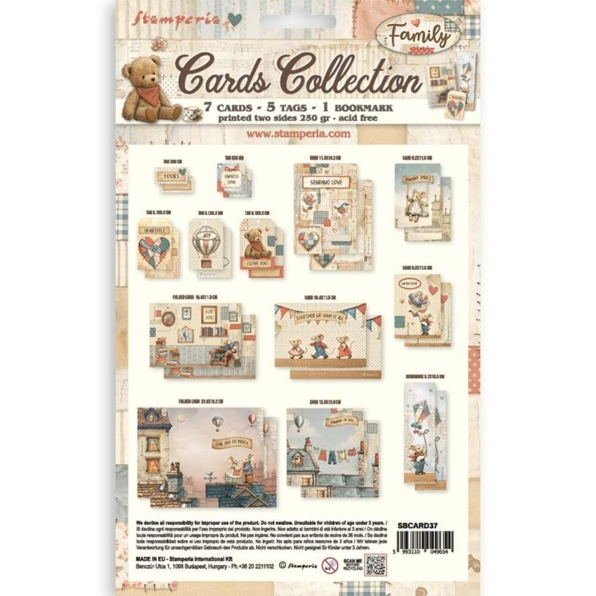 Stamperia - Stanzteile "Family" Cards Collection
