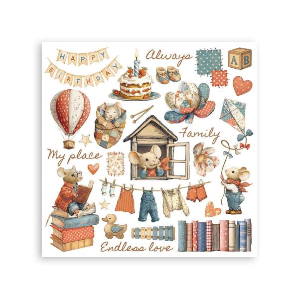 Stamperia - Transfer Aufkleber "Assortment" Rub-On Kit