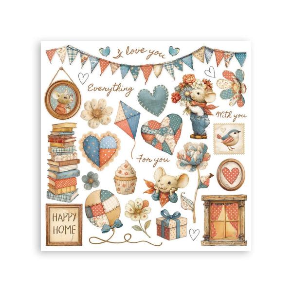 Stamperia - Transfer Aufkleber "Assortment" Rub-On Kit