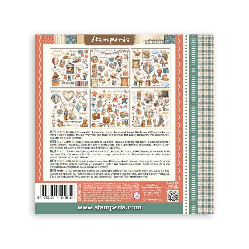 Stamperia - Transfer Aufkleber "Assortment" Rub-On Kit