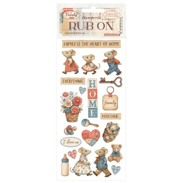 Stamperia - Transfer Aufkleber "Home" Rub-On