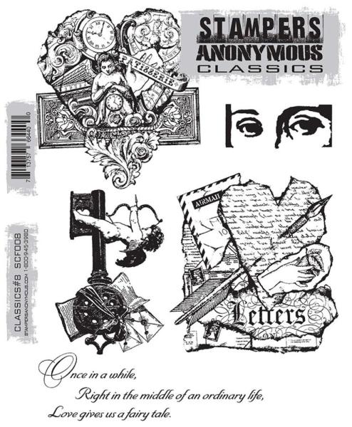 Stampers Anonymous - Gummistempelset "#8" Cling Stamp