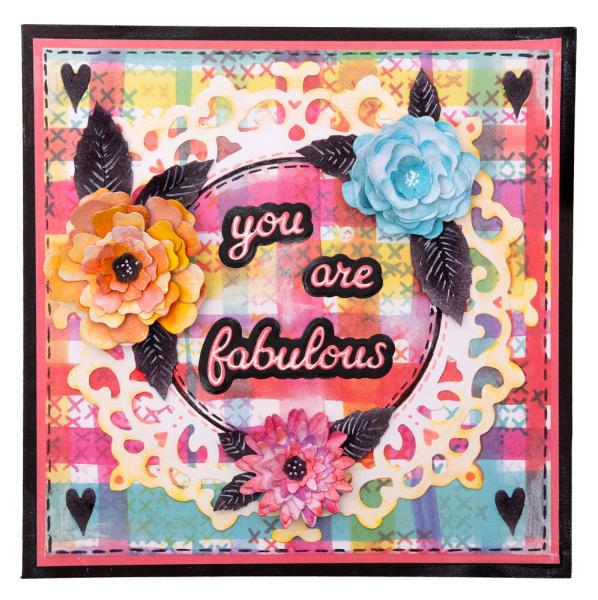 Studio Light - Stanzpapierbblock "Rose & Petal" Die Cut Paper Pad A4 - 28 Bogen