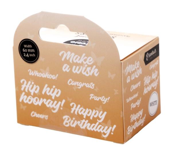 Studio Light - Aufkleber "Hip Hip Hooray" Stickers on Roll