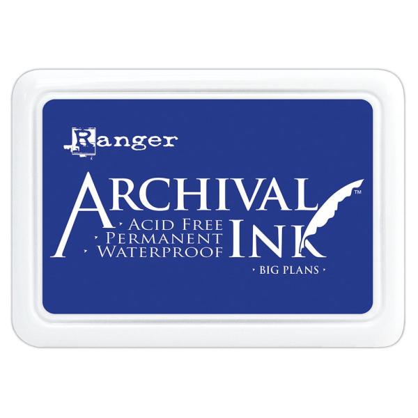Ranger Archival Ink Pad "Big Plans " Stempelkissen - Pigmenttinte 