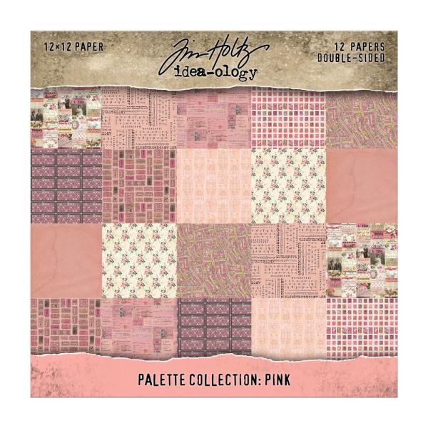 Idea-ology Palette Collection "Pink" Paper Pack 12x12 Inch - 12 Bogen 