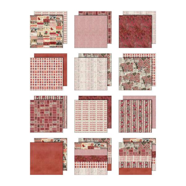 Idea-ology Palette Collection "Red" Paper Pack 12x12 Inch - 12 Bogen 