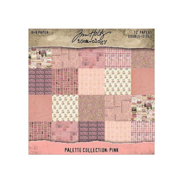 Idea-ology Palette Collection "Pink" Paper Pack 8x8 Inch - 12 Bogen 