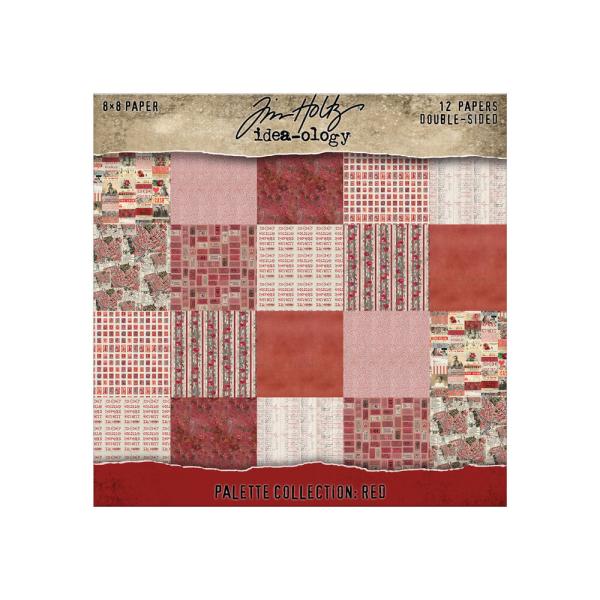 Idea-ology Palette Collection "Red" Paper Pack 8x8 Inch - 12 Bogen 