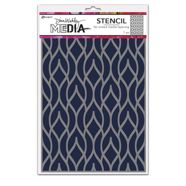 Ranger - Schablone Design by Dina Wakley "Pointy Fence" Media Stencil