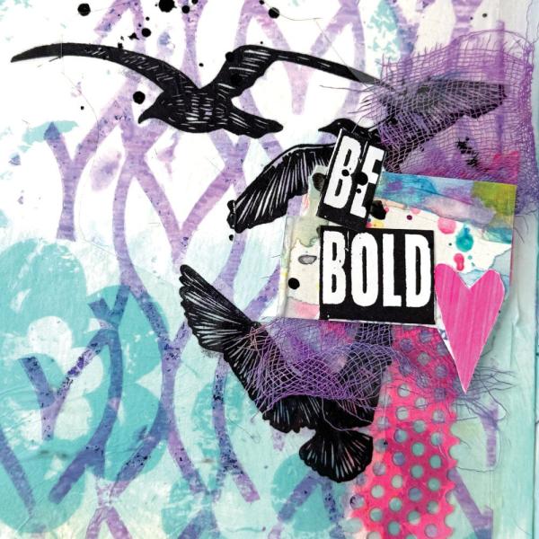 Ranger - Schablone Design by Dina Wakley "Pointy Fence" Media Stencil