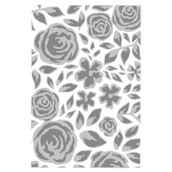 Sizzix - 3D Prägefolder "Watercolor Bouquet" Embossing Folder Design by Eileen Hull