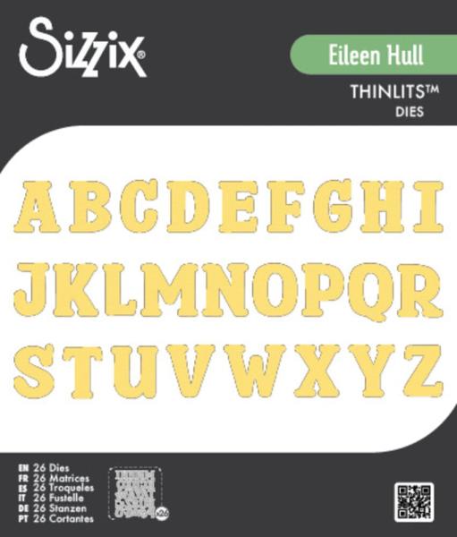 Sizzix - Stanzschablone "Nora Alphabet" Thinlits Craft Dies by Eileen Hull