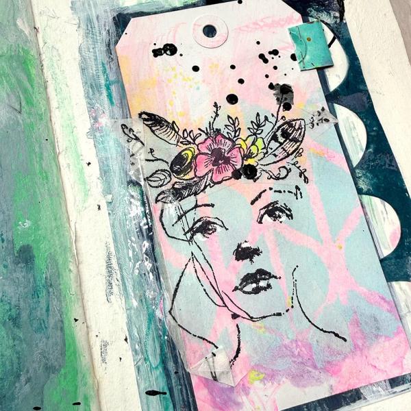 Ranger - Stempelset by Dina Wakley "Flower Crowns" Media Cling Stamp 