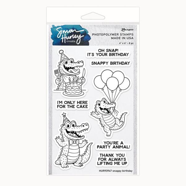 Ranger - Stempelset by Simon Hurley Create "Snappy Birthday" Clear Stamps - Photopolymer Stempel