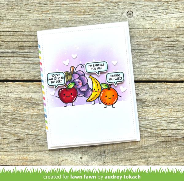 Lawn Fawn - Stempelset "Fruitful Friends" Clear Stamp