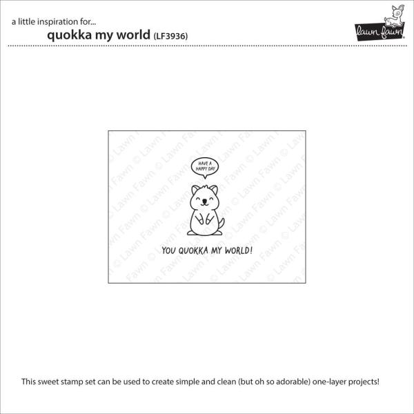 Lawn Fawn - Stempelset "Quokka My World" Clear Stamp