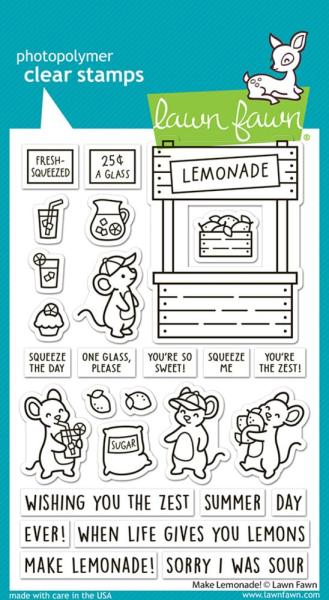 Lawn Fawn - Stempelset "Make Lemonade!" Clear Stamps