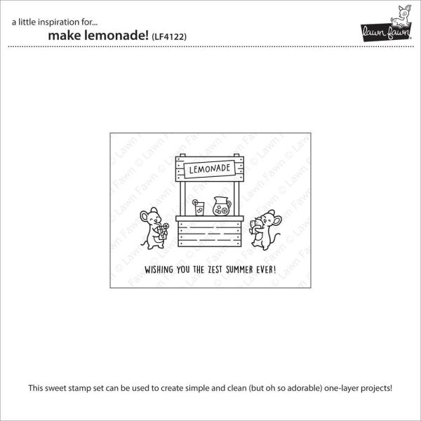 Lawn Fawn - Stempelset "Make Lemonade!" Clear Stamps