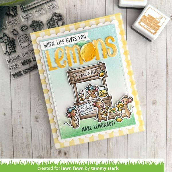 Lawn Fawn - Stempelset "Make Lemonade!" Clear Stamps