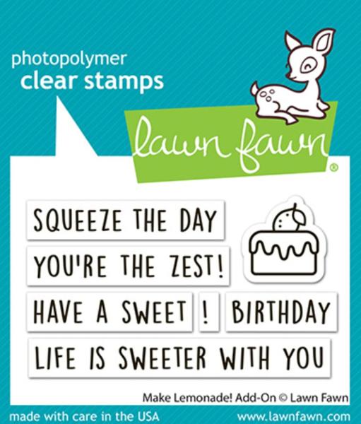 Lawn Fawn - Stempelset "Make Lemonade!" Clear Stamp Add-On