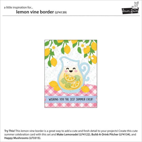 Lawn Fawn - Stanzschablone "Lemon Vine Border" Dies