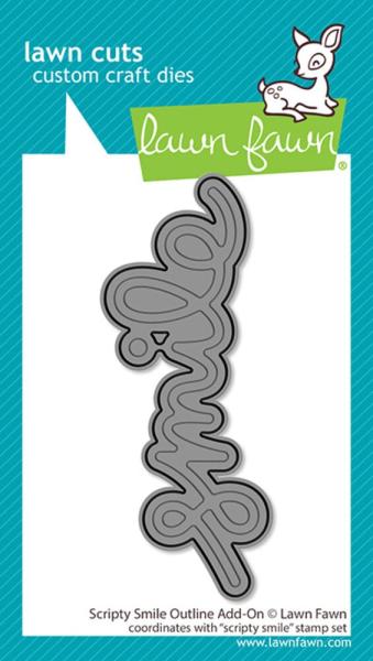 Lawn Fawn - Stanzschablone "Scripty Smile Outline" Add-on Die