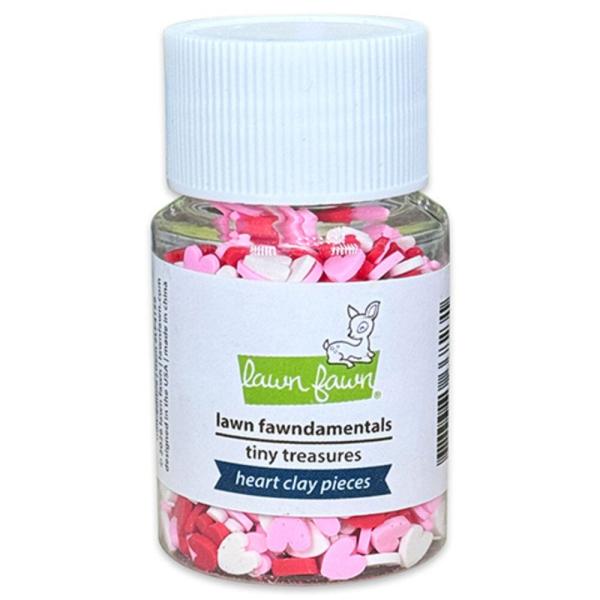 Lawn Fawn - Clay Streuteile „Heart“ Tiny Treasures