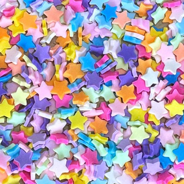 Lawn Fawn - Clay Streuteile „Rainbow Star“ Tiny Treasures