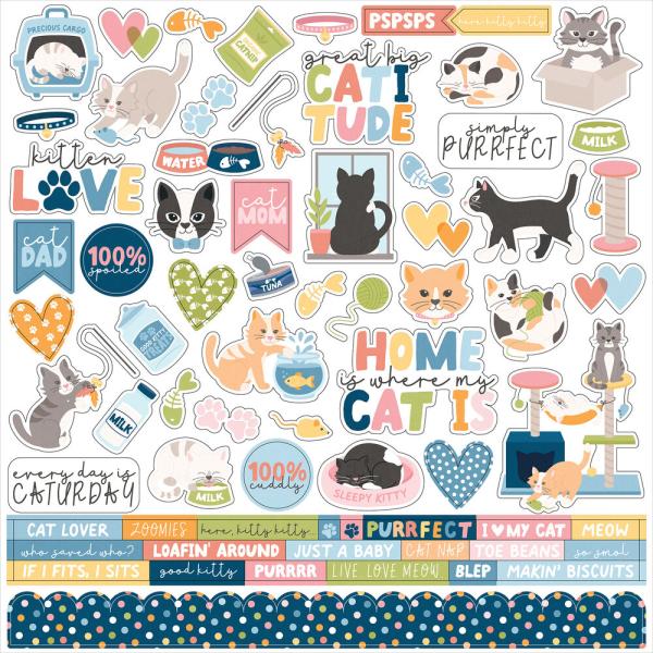 Echo Park - Aufkleber "Cat Lover" Stickers