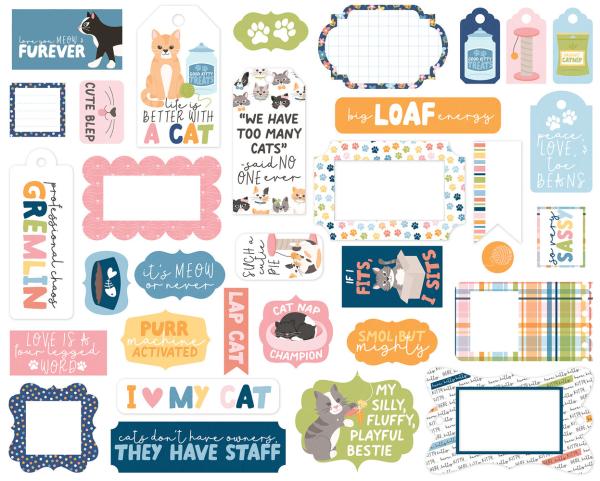 Echo Park - Stanzteile & Anhänger "Cat Lover" Frames & Tags 