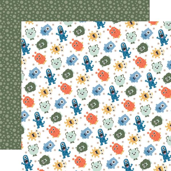 Echo Park - Designpapier "My Favorite Monster" Collection Kit 12x12 Inch - 12 Bogen